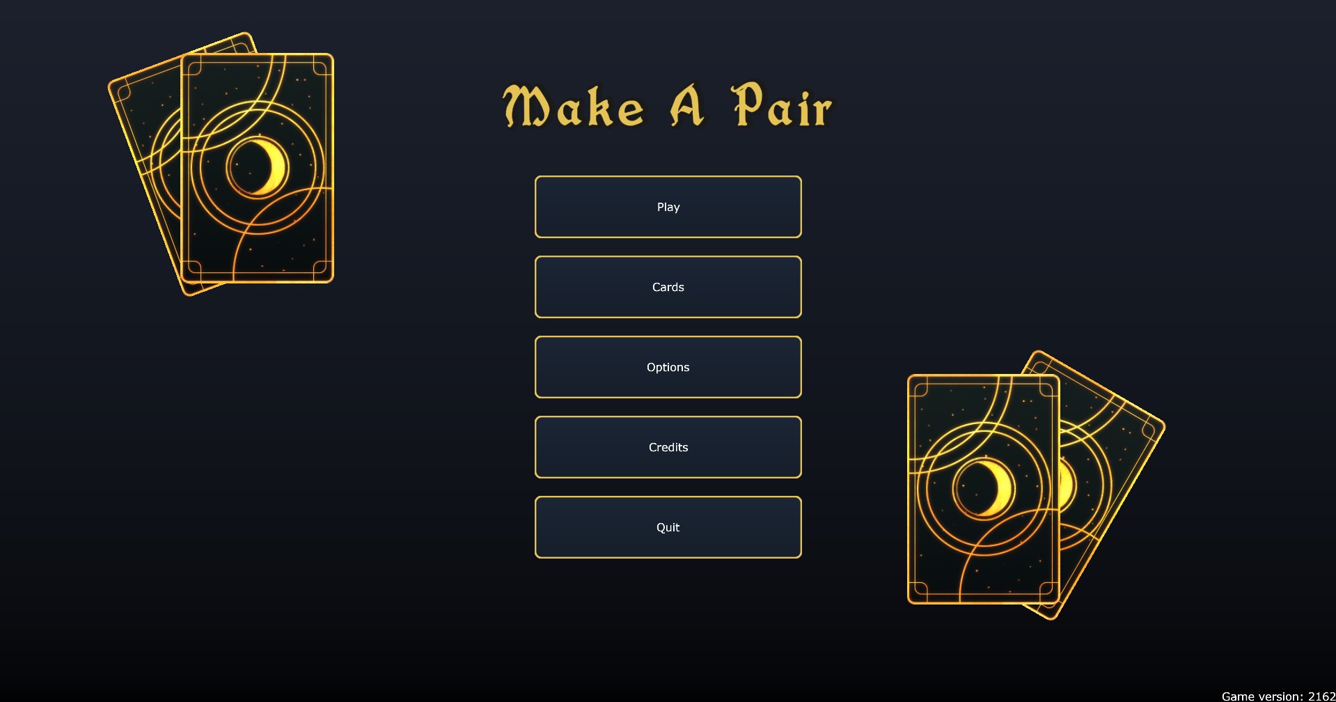 New version of the main menu.
