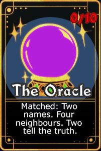 The Oracle card before the changes.