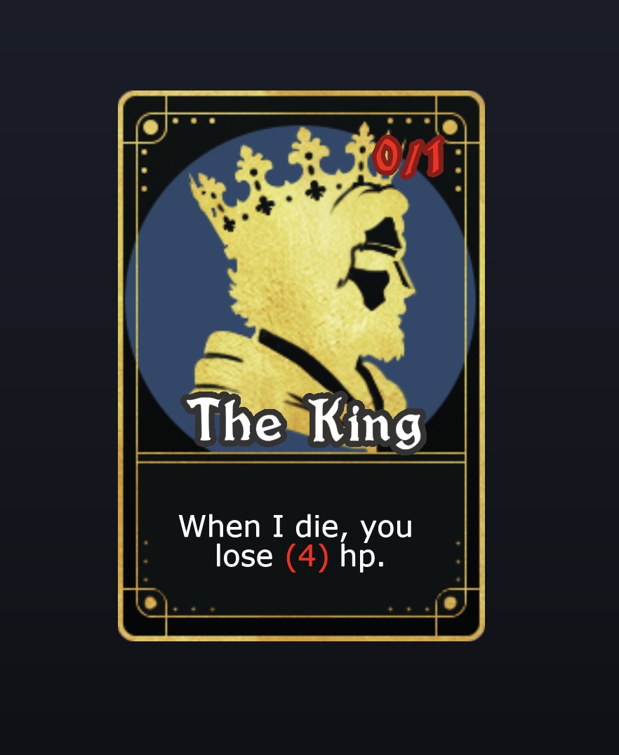 The King card.