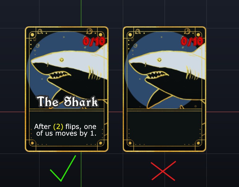 Illustration of draw order for card elements.