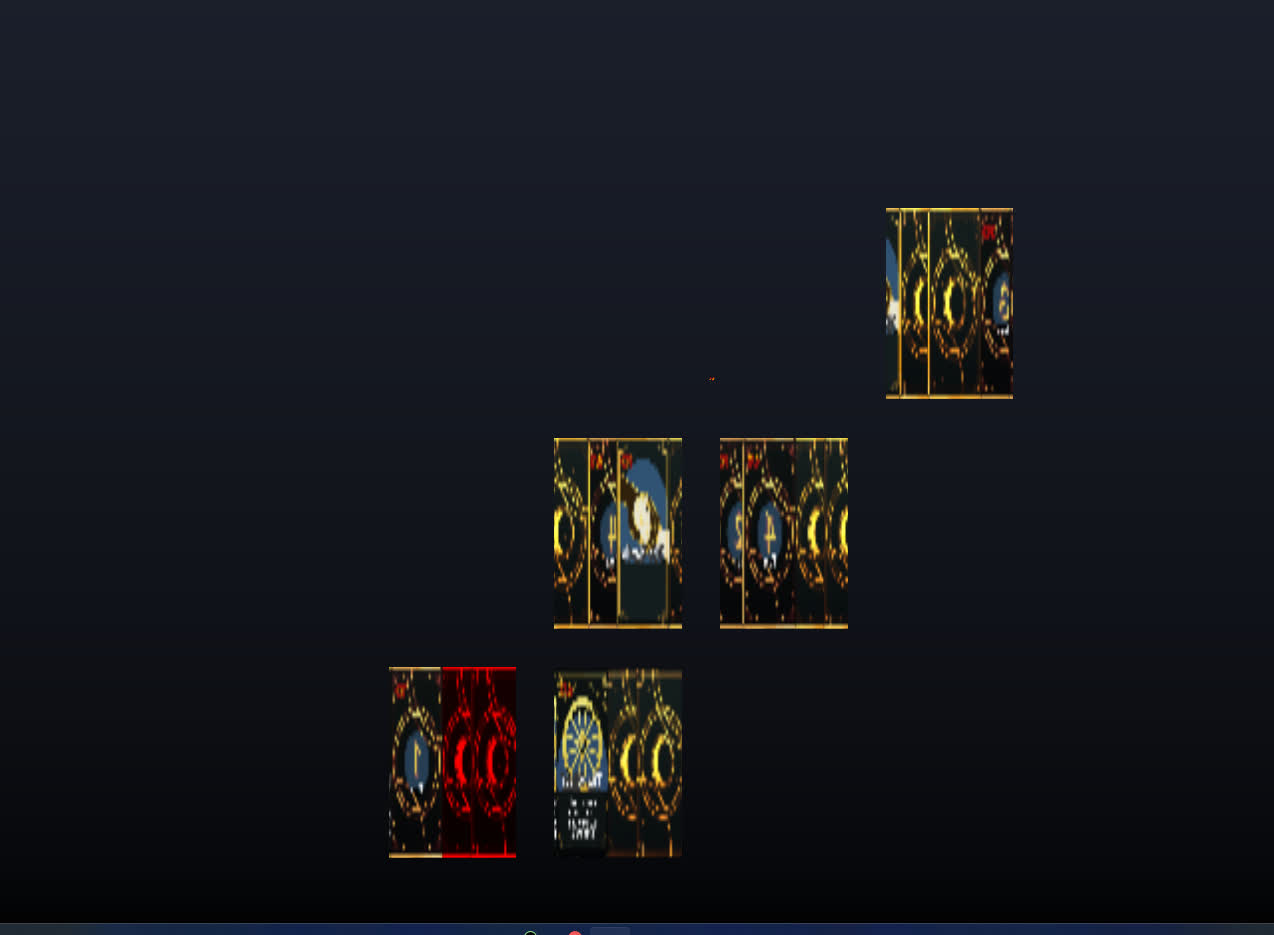 Broken card rendering when resizing the game window.
