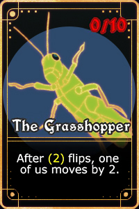 The Grasshopper card, new card art.